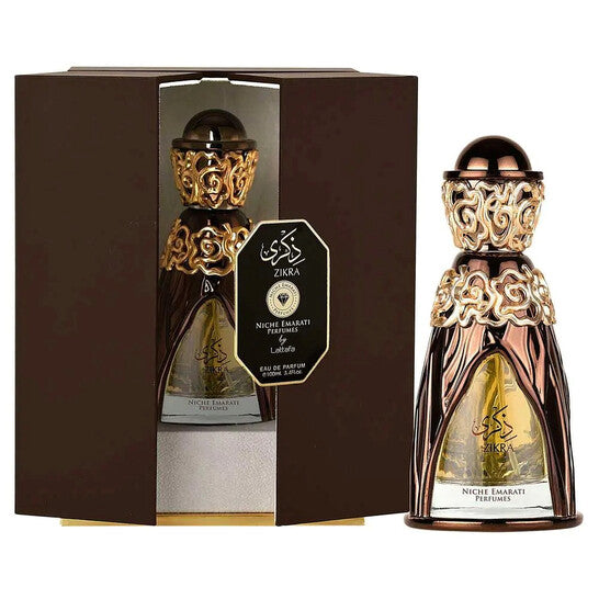 Lattafa  Unisex Niche Emarati Zikra EDP Spray 3.4 oz Fragrances 100ml