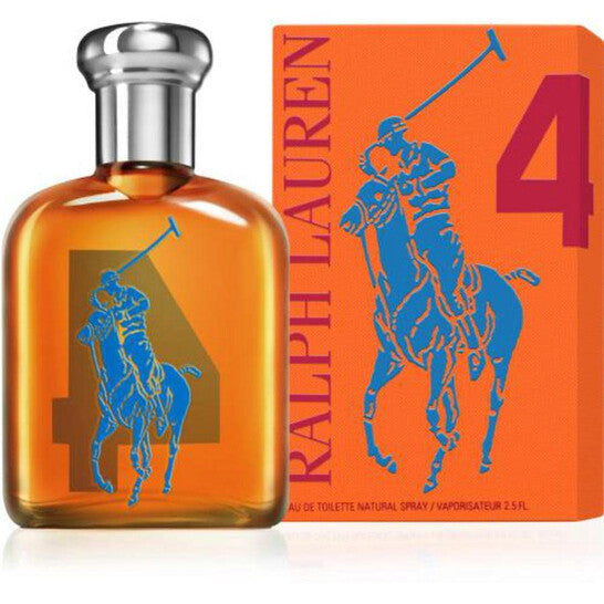 Ralph Lauren Polo Big Pony 4 / EDT Spray (orange) 2.5 oz (75 ml)