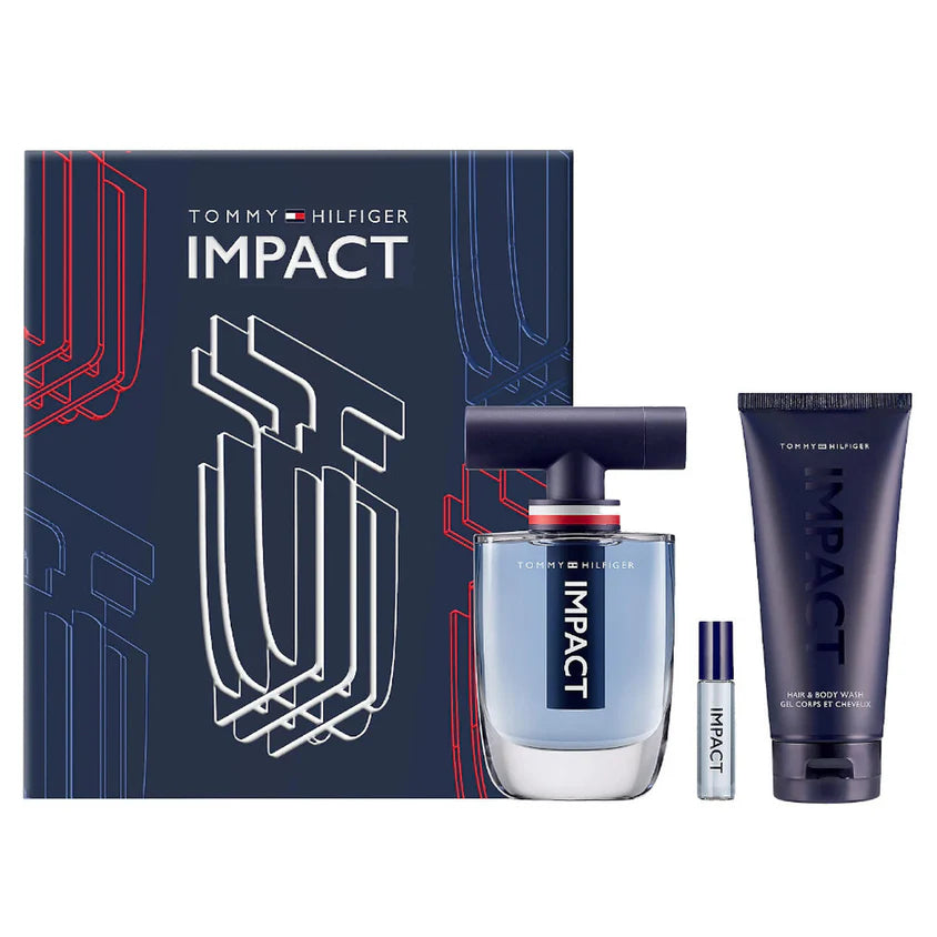 Impact by Tommy Hilfiger 100ml EDT 3 Piece Gift Set